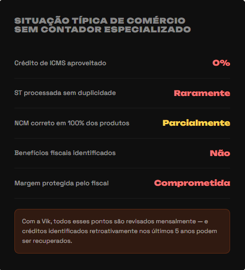Contabilidade para comércio - comércio1 - vik contabilidade